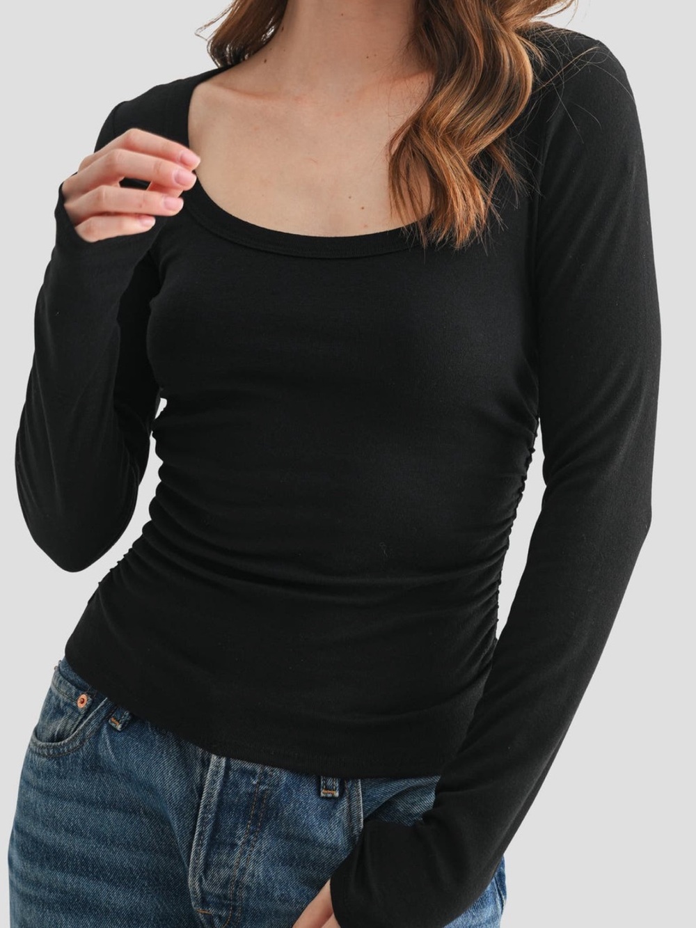 LUSH L/S Ruched Top